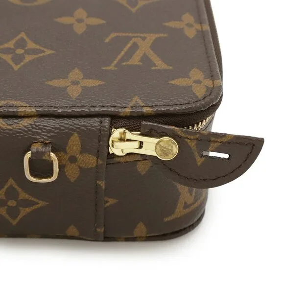 LOUIS VUITTON Brown Monogram Pouch - Picture 5 of 10